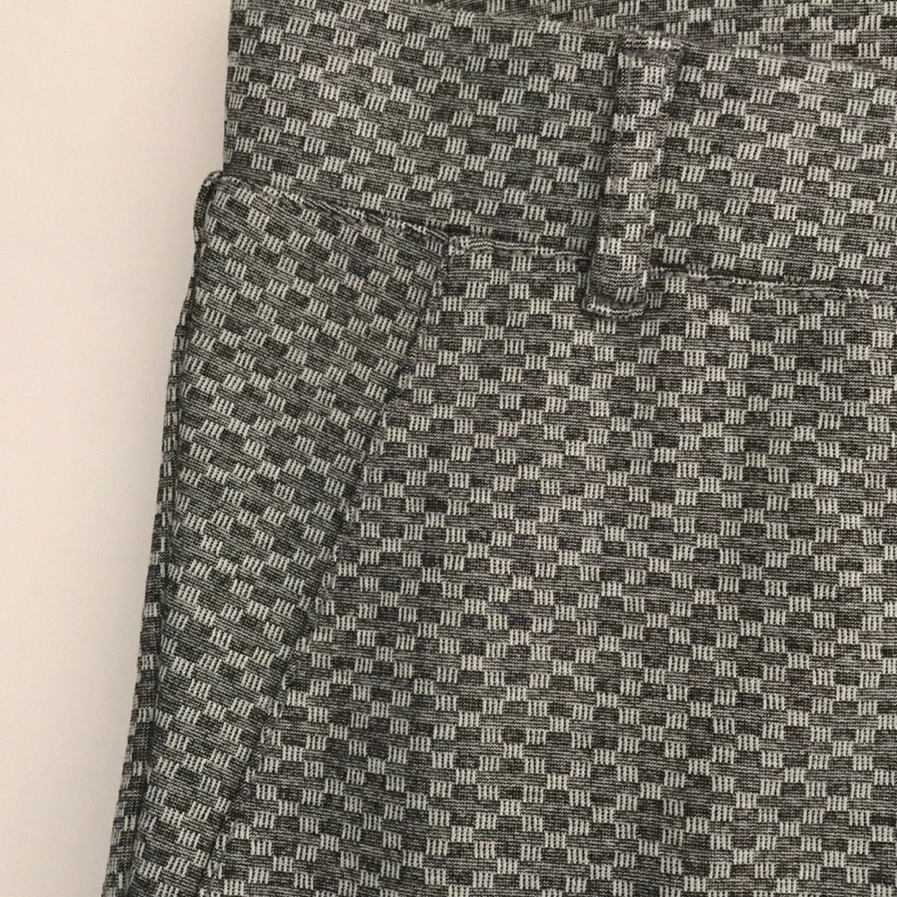 Betabrand Gray Mini Check Boot Cut Dress Pants S - Picture 5 of 10